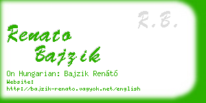 renato bajzik business card