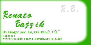 renato bajzik business card